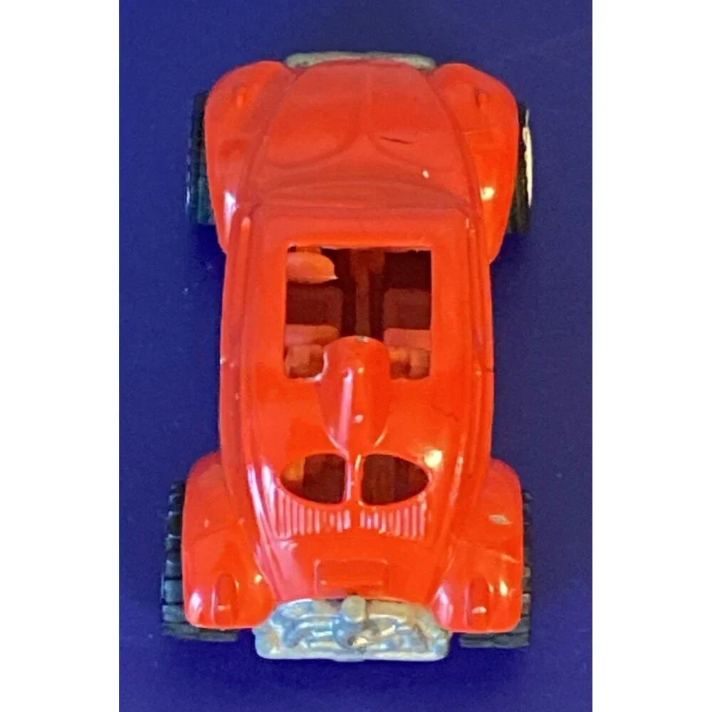 Vintage Hot Wheels Real Riders Blazin VW Baja Bug Beetle Mattel 1983 Red